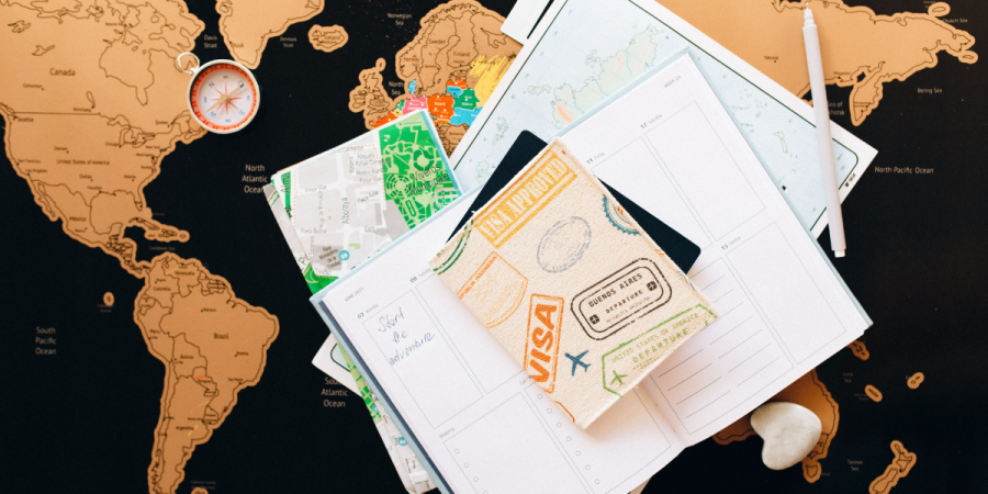 passport and visa documents ready to move to the best country for immigration
