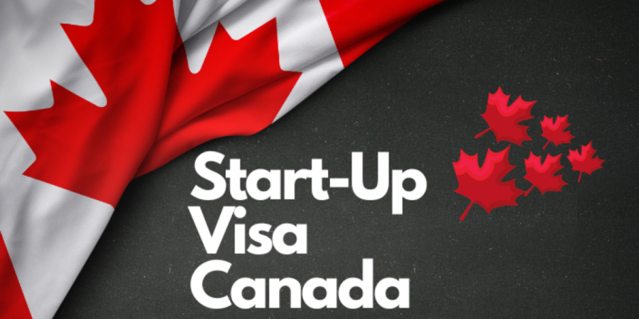 canadian flag with start-up visa, a key pathway to canada immigration for entrepreneurs