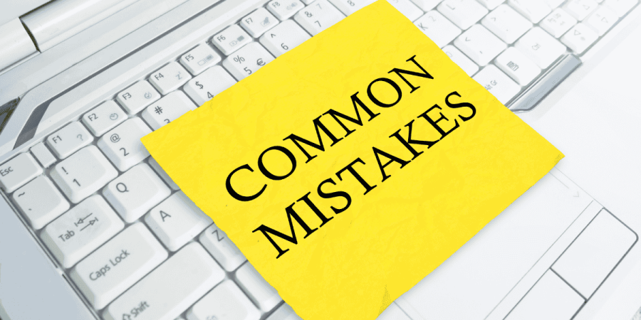 common mistakes note reminding to avoid errors in canadian-style resume