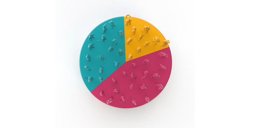 colorful pie chart showing population statistics and data from the 2026 census
