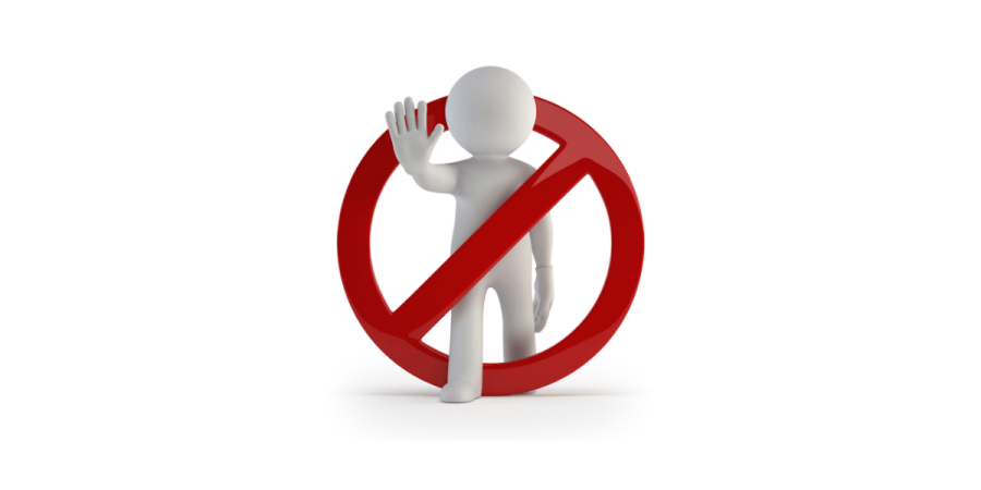 figure with a stop sign representing lmia mistakes to avoid in the application process